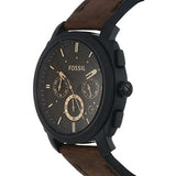 Buy Shop Fossil Machine Flight Chronograph Brown Dial Brown Leather Strap Watch for Men - FS4656 USA Online