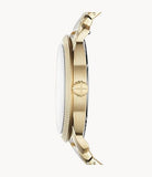 Buy Shop Fossil Machine Gold Dial Gold Steel Strap Watch for Men - FS5264 USA Online