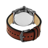 Buy Shop Fossil Machine Chronograph Black Dial Brown Leather Strap Watch for Men - FS5234 USA Online