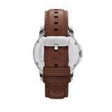 Buy Shop Fossil Grant Twist Multi-Function White Dial Brown Leather Strap Watch for Men - ME1144 USA Online