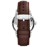 Buy Shop Fossil Townsman Automatic Black Dial Brown Leather Strap Watch for Men - ME1163 USA Online