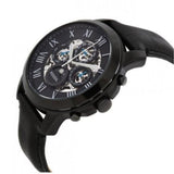 Buy Shop Fossil Grant Automatic Black Dial Black Leather Strap Watch for Men - ME3028 USA Online