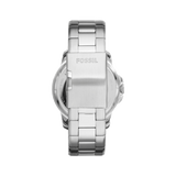 Buy Shop Fossil Grant Skeleton Black Dial Silver Steel Strap Watch for Men - ME3055 USA Online