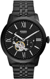 Buy Shop Fossil Townsman Multi Function Mechanical Black Dial Black Steel Strap Watch for Men - ME3062 USA Online