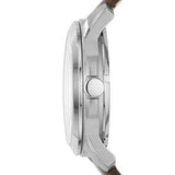 Buy Shop Fossil Grant Automatic Skeleton Black Dial Brown Leather Strap Watch for Men - ME3100 USA Online