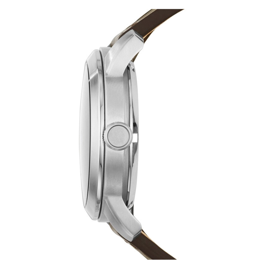 Buy Shop Fossil Pilot 54 Automatic Cream Dial Brown Leather Strap Watch for Men - ME3119 USA Online