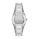 Buy Shop Fossil Everett Automatic Skeleton Blue Dial Silver Steel Strap Watch for Men - ME3220 USA Online
