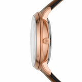 Buy Shop Fossil Neutra Automatic Skeleton Black Dial Brown Leather Strap Watch for Men - ME3195 USA Online