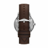 Buy Shop Fossil Neutra Automatic Skeleton White Dial Brown Leather Strap Watch for Men - ME3184 USA Online