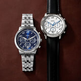 Buy Shop Fossil Neutra Chronograph Blue Dial Silver Steel Strap Watch for Men - FS6025 USA Online