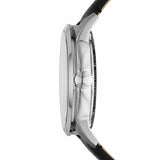 Buy Shop Fossil Townsman Automatic Skeleton Blue Dial Black Leather Strap Watch for Men - ME3200 USA Online