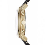Buy Shop Fossil Grant Chronograph White Dial Black Leather Strap Watch for Men - FS5272 USA Online