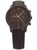 Buy Shop Fossil Neutra Chronograph Black Dial Black Leather Strap Watch for Men - FS5503 USA Online
