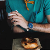 Buy Shop Fossil Minimalist Blue Dial Brown Leather Strap Watch for Men - FS5304 USA Online
