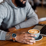Buy Shop Fossil Minimalist Blue Dial Brown Leather Strap Watch for Men - FS5304 USA Online