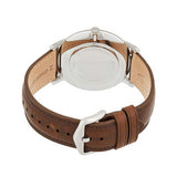 Buy Shop Fossil Minimalist Off White Dial Brown Leather Strap Watch for Men - FS5306 USA Online