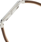 Buy Shop Fossil Minimalist Off White Dial Brown Leather Strap Watch for Men - FS5306 USA Online