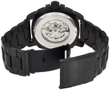 Buy Shop Fossil Modern Machine Automatic Silver Dial Black Steel Strap Watch for Men - ME3080 USA Online