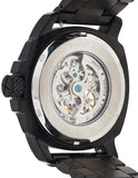 Buy Shop Fossil Modern Machine Automatic Silver Dial Black Steel Strap Watch for Men - ME3080 USA Online