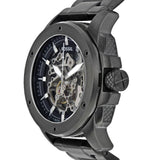 Buy Shop Fossil Modern Machine Automatic Silver Dial Black Steel Strap Watch for Men - ME3080 USA Online