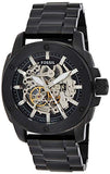Buy Shop Fossil Modern Machine Automatic Silver Dial Black Steel Strap Watch for Men - ME3080 USA Online