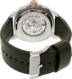 Buy Shop Fossil Modern Machine Automatic Skeleton Dial Black Leather Strap Watch for Men - ME3082 USA Online