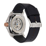 Buy Shop Fossil Modern Machine Automatic Skeleton Dial Black Leather Strap Watch for Men - ME3082 USA Online