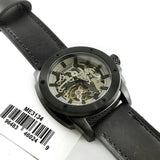 Buy Shop Fossil Modern Machine Automatic Skeleton Grey Dial Black Steel Strap Watch for Men - ME3134 USA Online