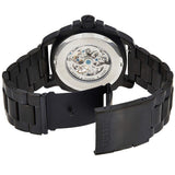 Buy Shop Fossil Modern Machine Automatic Skeleton Grey Dial Black Steel Strap Watch for Men - ME3134 USA Online