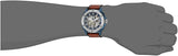 Buy Shop Fossil Modern Machine Automatic Skeleton Silver Dial Brown Leather Strap Watch for Men - ME3135 USA Online