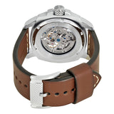 Buy Shop Fossil Modern Machine Automatic Skeleton White Dial Brown Leather Strap Watch for Women - ME3083 USA Online