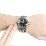 Buy Shop Fossil Modern Machine Black Dial Silver Steel Strap Watch for Men - FS4926 USA Online