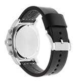 Buy Shop Fossil Modern Machine Chronograph Black Dial Black Leather Strap Watch for Men - FS4928 USA Online