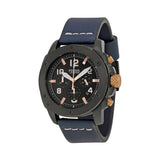 Buy Shop Fossil Modern Machine Chronograph Black Dial Blue Leather Strap Watch for Men - FS5066 USA Online