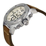 Buy Shop Fossil Modern Machine White Dial Brown Leather Strap Watch for Men - FS4929 USA Online