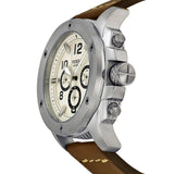 Buy Shop Fossil Modern Machine White Dial Brown Leather Strap Watch for Men - FS4929 USA Online