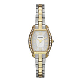 Buy Shop Fossil Molly Silver Dial Two Tone Steel Strap Watch for Women - ES3287 USA Online