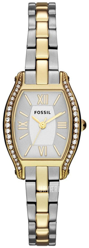 Buy Shop Fossil Molly Silver Dial Two Tone Steel Strap Watch for Women - ES3287 USA Online