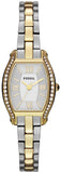 Buy Shop Fossil Molly Silver Dial Two Tone Steel Strap Watch for Women - ES3287 USA Online