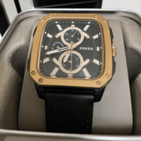 Buy Shop Fossil Multifunction Black Dial Black Leather Strap Watch for Men - BQ2654 USA Online