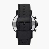 Buy Shop Fossil Nate Chronograph Black Dial Black Leather Strap Watch for Men - JR1354 USA Online