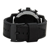 Buy Shop Fossil Nate Chronograph Black Dial Black Leather Strap Watch for Men - JR1354 USA Online