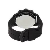 Buy Shop Fossil Nate Chronograph Black Dial Black Leather Strap Watch for Men - JR1354 USA Online