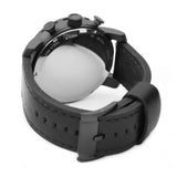 Buy Shop Fossil Nate Chronograph Black Dial Black Leather Strap Watch for Men - JR1354 USA Online