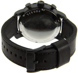 Buy Shop Fossil Nate Chronograph Black Dial Black Leather Strap Watch for Men - JR1354 USA Online