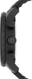 Buy Shop Fossil Nate Chronograph Black Dial Black Leather Strap Watch for Men - JR1354 USA Online