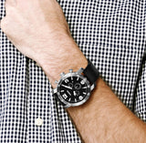 Buy Shop Fossil Nate Chronograph Black Dial Black Leather Strap Watch for Men - JR1436 USA Online