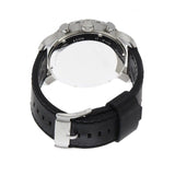 Buy Shop Fossil Nate Chronograph Black Dial Black Leather Strap Watch for Men - JR1436 USA Online