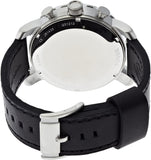 Buy Shop Fossil Nate Chronograph Black Dial Black Leather Strap Watch for Men - JR1436 USA Online