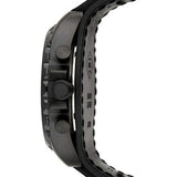 Buy Shop Fossil Nate Chronograph Black Dial Black Leather Strap Watch for Men - JR1510 USA Online